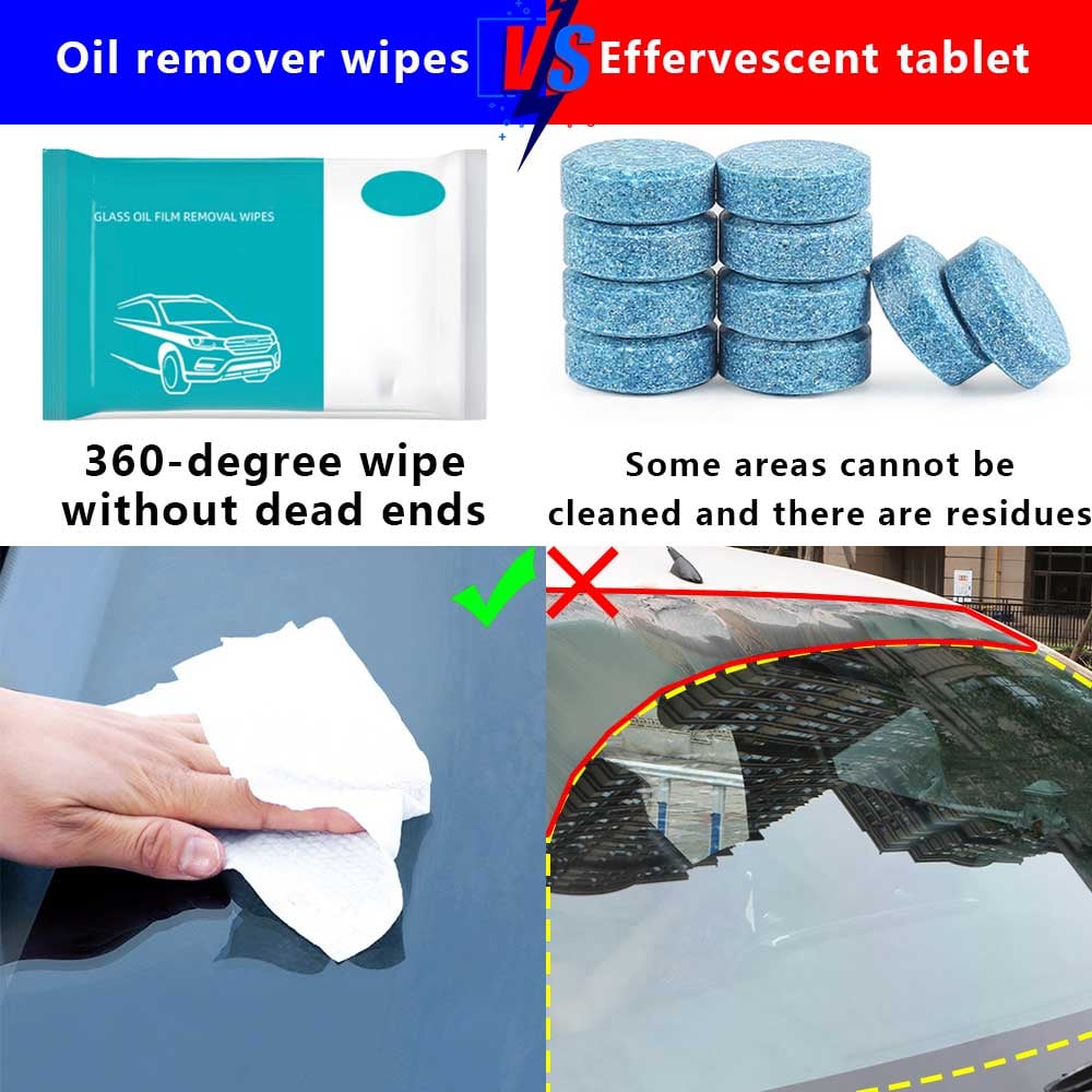 Car Glass Oil Film Removal Wipes (BUY 5 GET 3 FREE NOW)