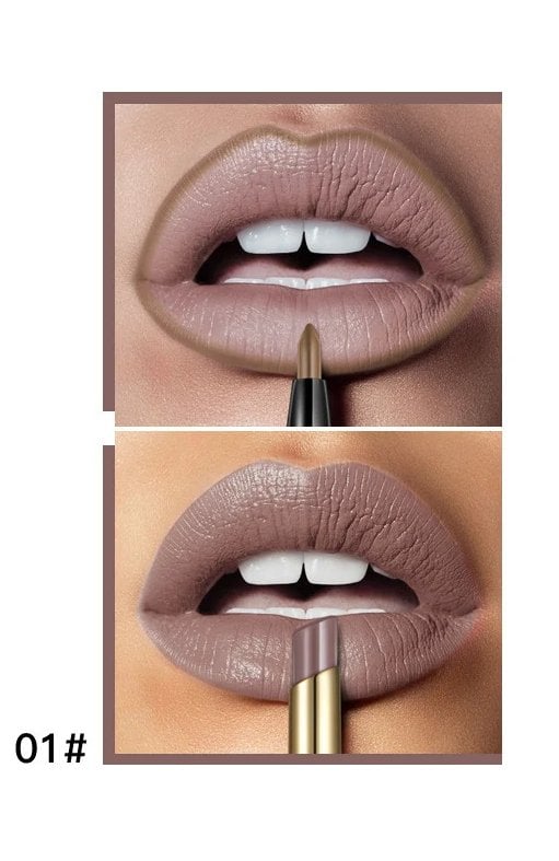 16 Color Long Lasting Lipstick + Lip Liner Combo