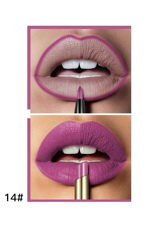 16 Color Long Lasting Lipstick + Lip Liner Combo