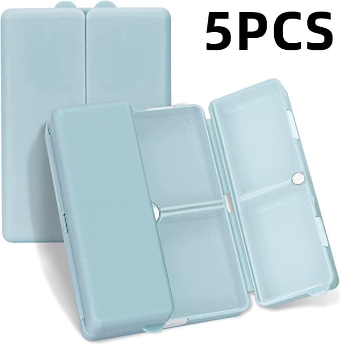 Daily Pill Organizer, 7 Compartments Portable Pill Case Travel Pill Organizer,[Folding Design]Pill Box