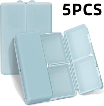 Daily Pill Organizer, 7 Compartments Portable Pill Case Travel Pill Organizer,[Folding Design]Pill Box