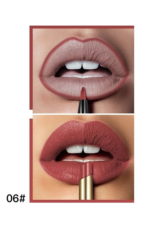 16 Color Long Lasting Lipstick + Lip Liner Combo