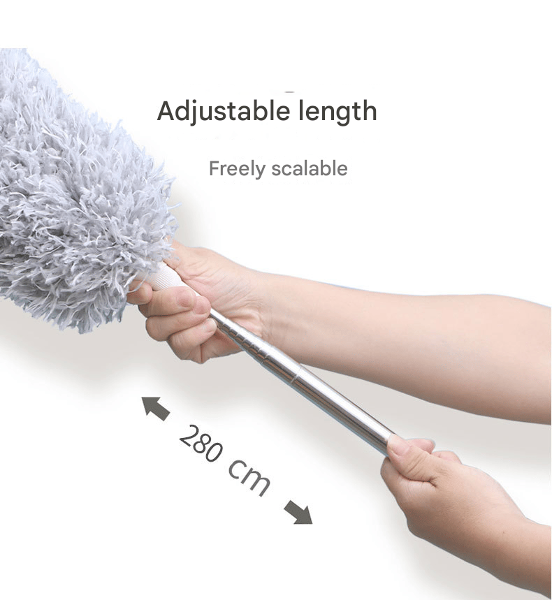 Retractable Washable Curved Microfiber Duster