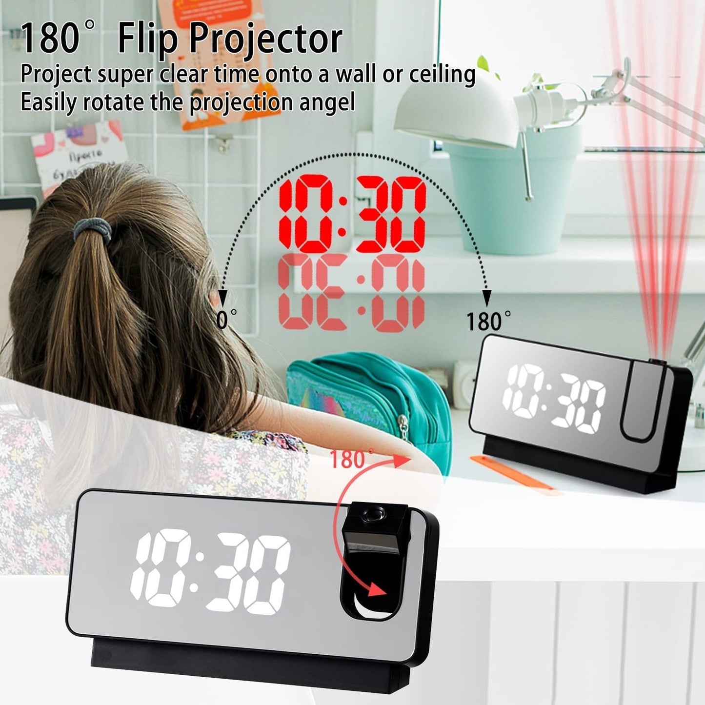 🔥BIG SALE - 48% OFF🔥🔥Mirror projection alarm clock