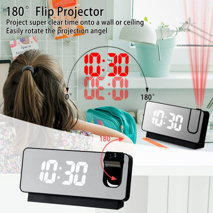 🔥BIG SALE - 48% OFF🔥🔥Mirror projection alarm clock