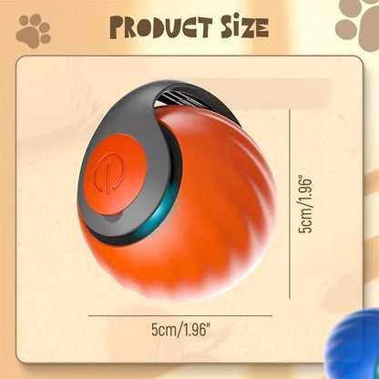 Interactive Electric Rolling Ball with Teasing Tail