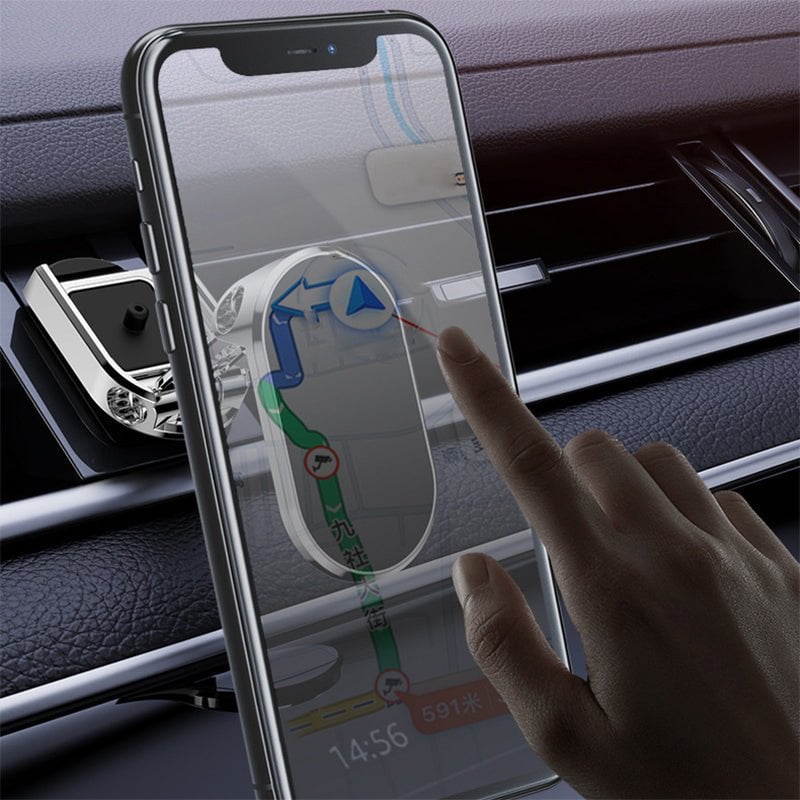 New Alloy Folding Magnetic Car Phone Holder