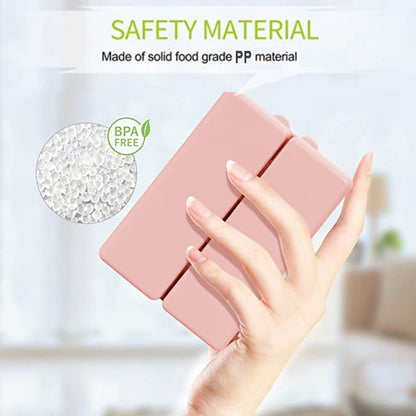 Daily Pill Organizer, 7 Compartments Portable Pill Case Travel Pill Organizer,[Folding Design]Pill Box