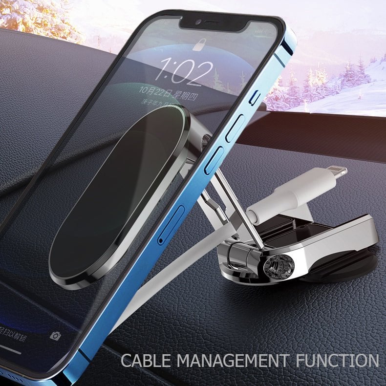 New Alloy Folding Magnetic Car Phone Holder