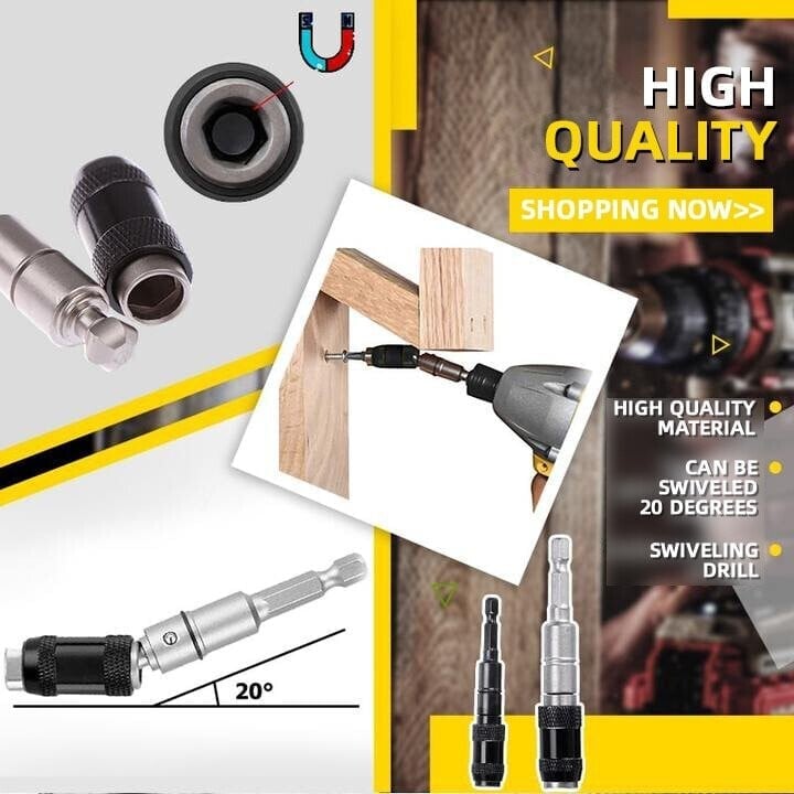 Magnetic swiveling bit tip holder - Buy 3 Get 2 Free
