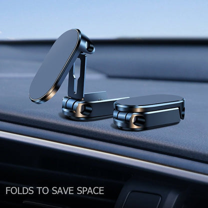 New Alloy Folding Magnetic Car Phone Holder