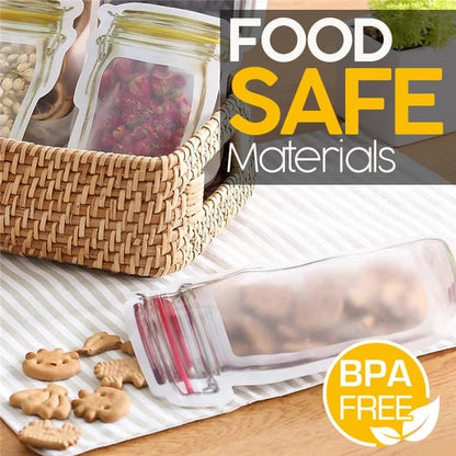 Mason Bottle Ziplock Bags (Set of 10)