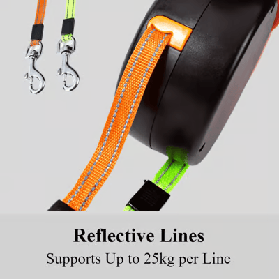 Dual Retractable Dog Leash