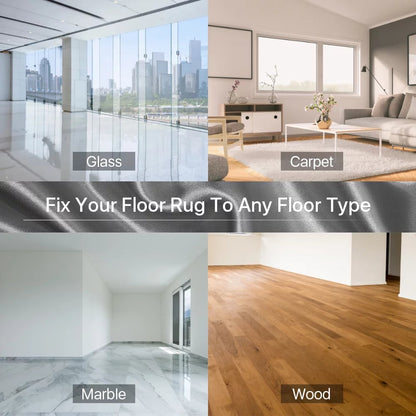 Rubber Anti Curling Non Slip Skid Pads - 8pc Set