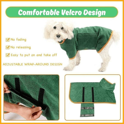 Lightweight Super-absorbent Soft Pet Bathrobe
