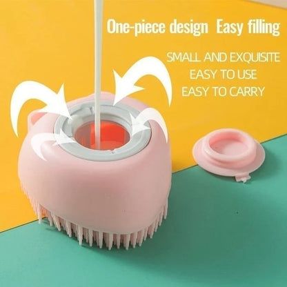 Bathroom Bath Brush Massage Gloves Soft Safety Silicone Comb