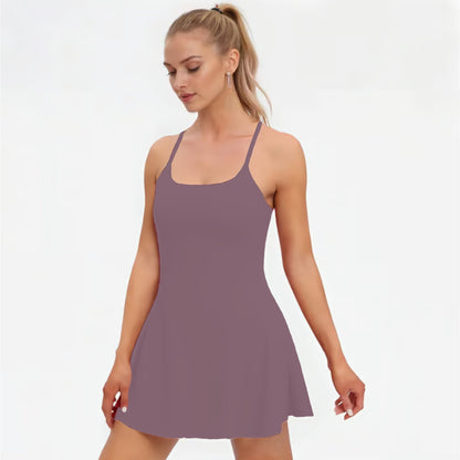 Plush Backless Active Dress-Easy Peezy Edition-UPF50+