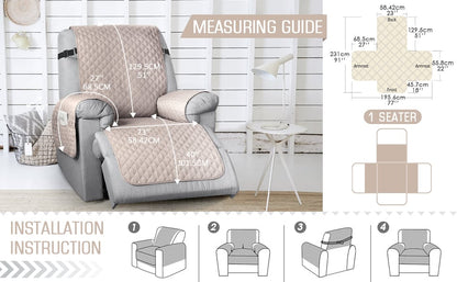 🔥 BIG SALE - 47% OFF🔥🔥-Non-Slip Recliner Chair Cover