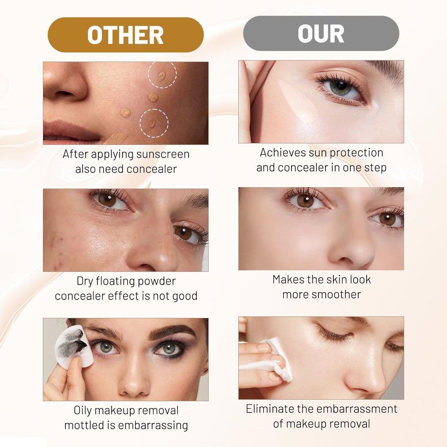 💖 Achieve Flawless Skin ✨Foundation 4 in 1 - Light Spectrum