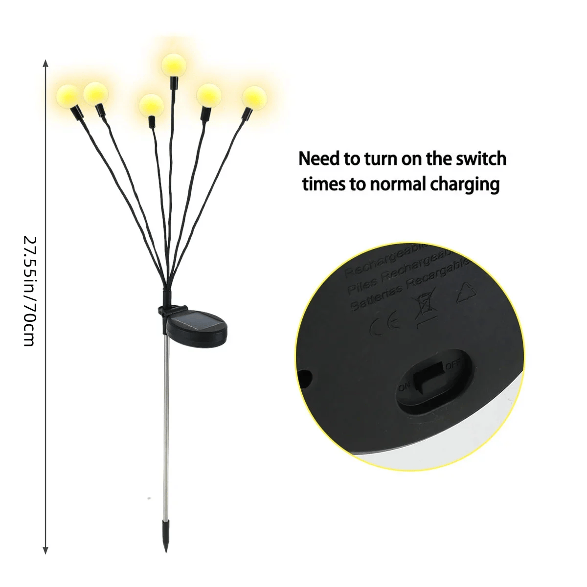 IP65 Waterproof Solar Powered Firefly Light
