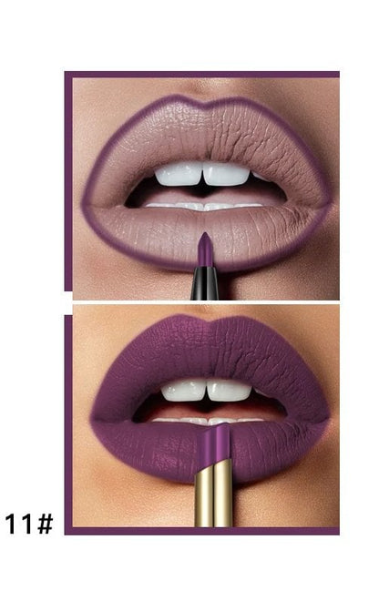 16 Color Long Lasting Lipstick + Lip Liner Combo