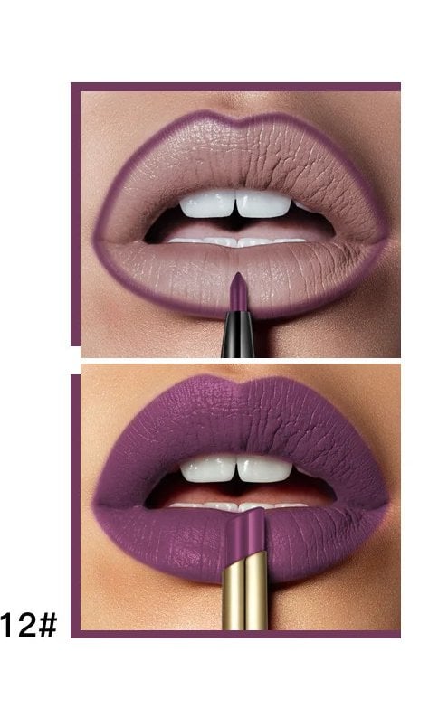 16 Color Long Lasting Lipstick + Lip Liner Combo