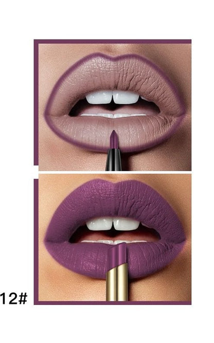 16 Color Long Lasting Lipstick + Lip Liner Combo