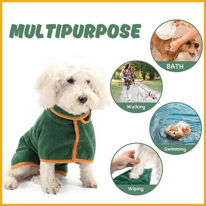Lightweight Super-absorbent Soft Pet Bathrobe