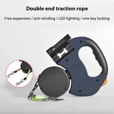 Dual Retractable Dog Leash